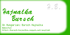 hajnalka bursch business card